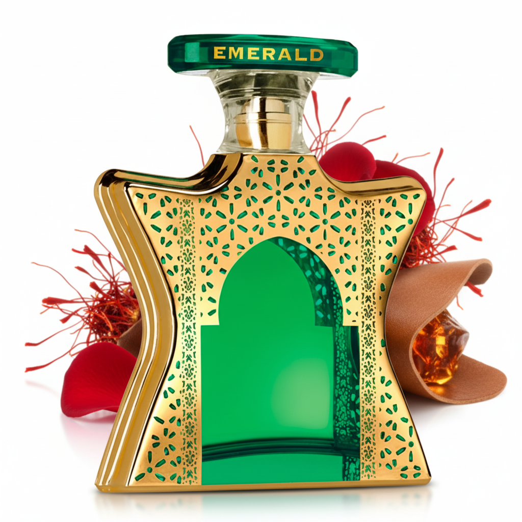 Dubai Emerald Bond No. 9—star-shaped bottle on white, square and centered