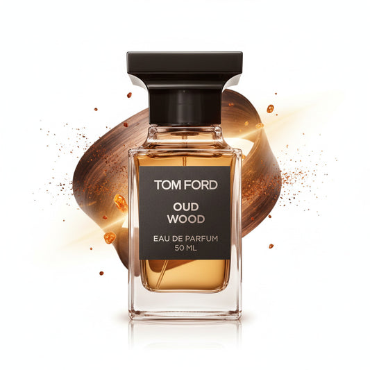 Tom Ford Oud Wood EDP 1.7oz—luxury bottle on white, square and centered